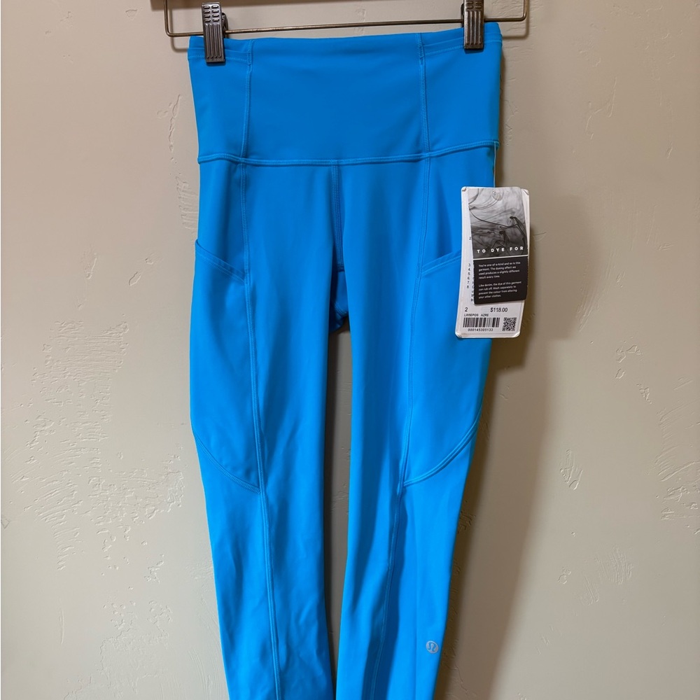 NWT$118 Lululemon Fast Free HR Tight Neon Wash Size 2 **